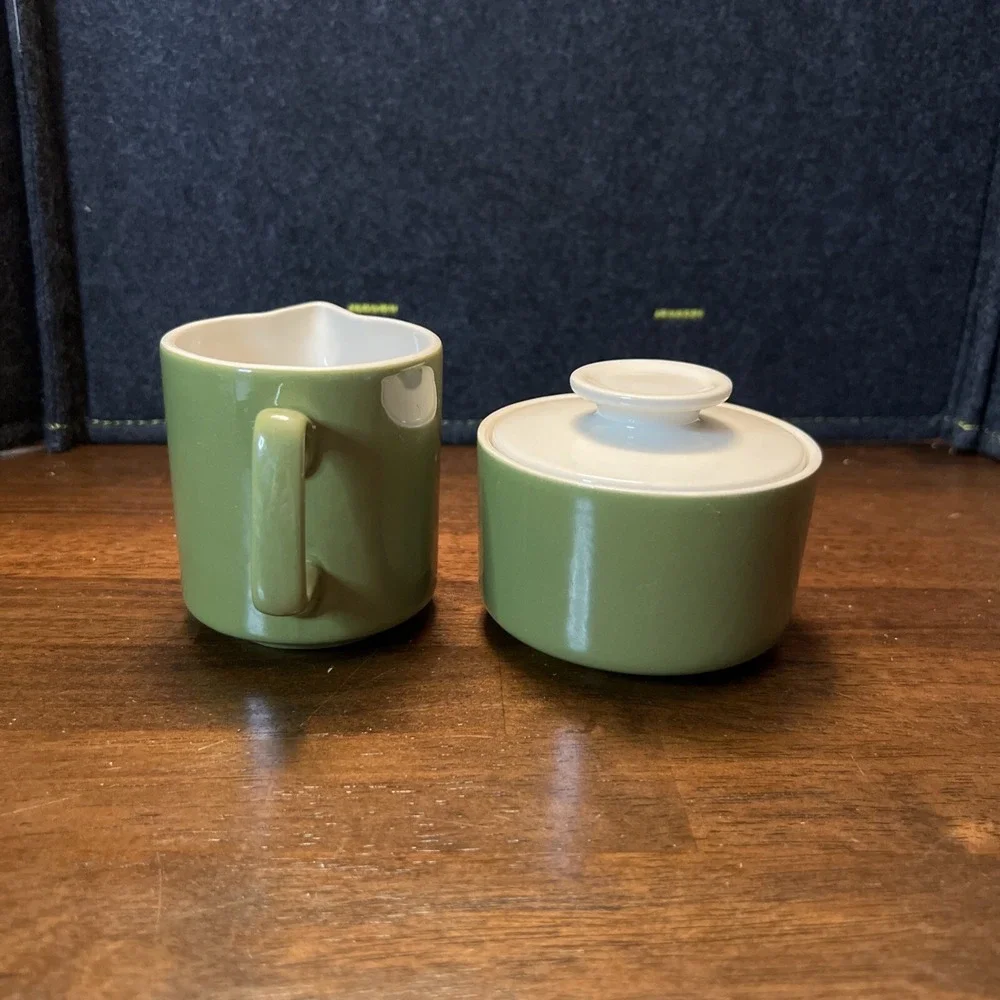 Vintage‎ Royal China USA - Clear Day - Creamer, Sugar Bowl W/ Lid & Serving Bowl